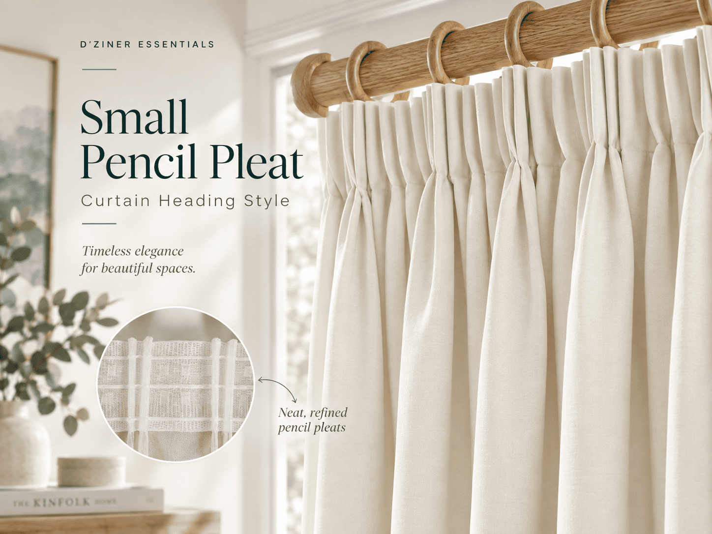 Small Pencil Pleat